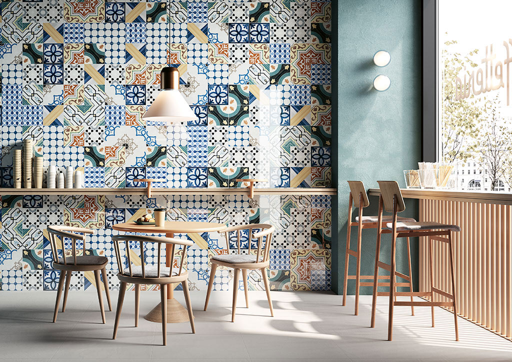 Fioranese Ceramica Cementine Shiny Majolika hatású járólap