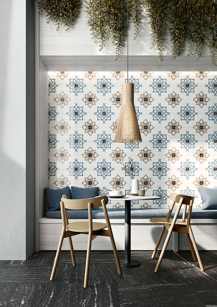 Fioranese Ceramica Cementine Shiny Majolika hatású járólap