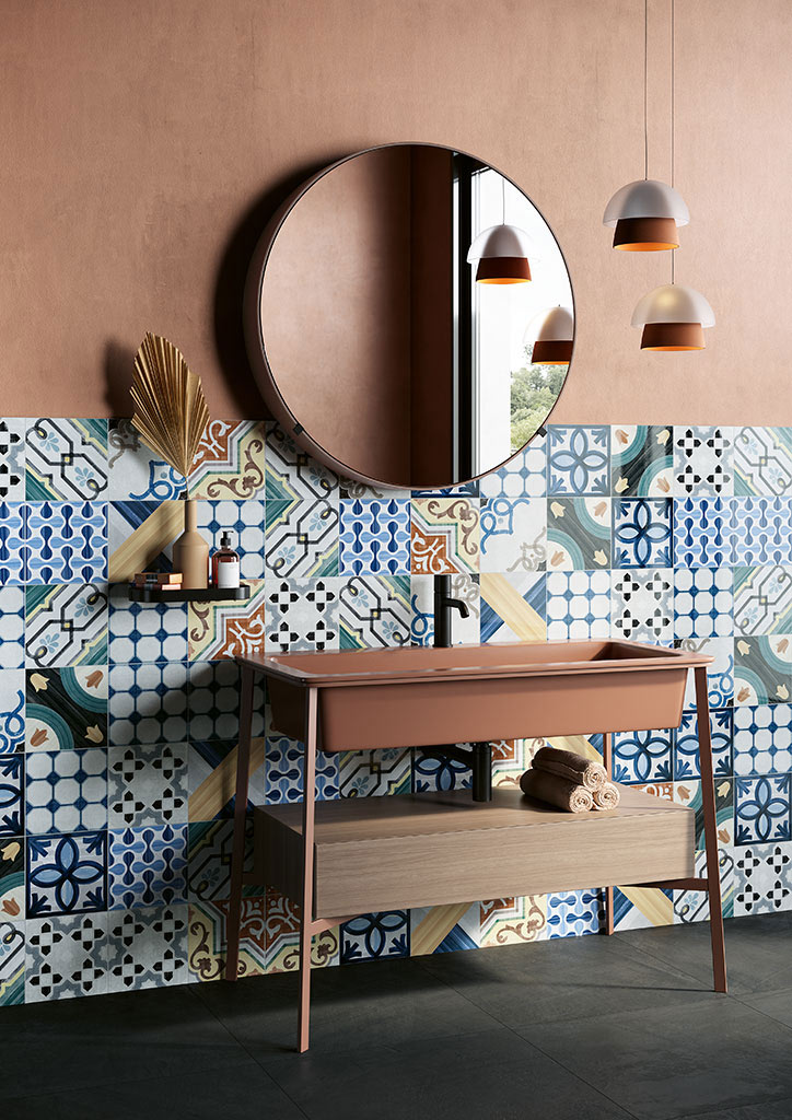 Fioranese Ceramica Cementine Shiny Majolika hatású járólap