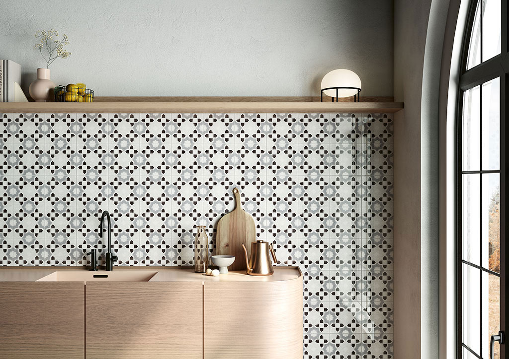 Fioranese Ceramica Cementine Shiny Majolika hatású járólap