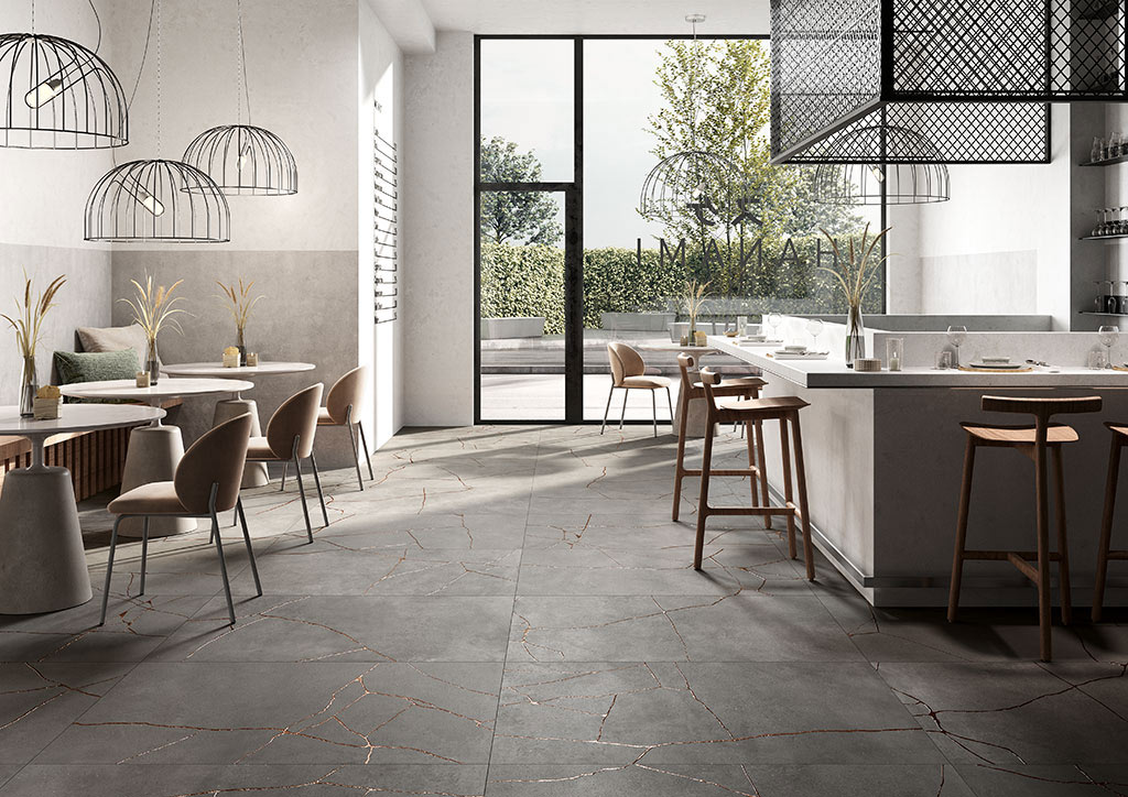 Fioranese Ceramica Kintsugi Betonhatású járólap