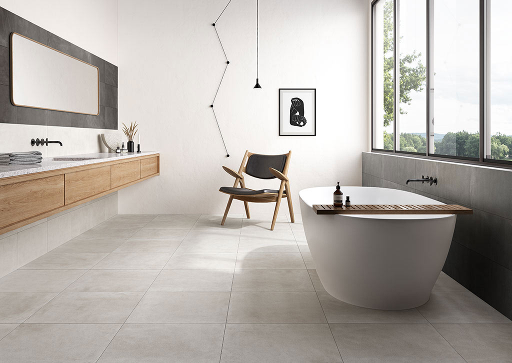 Fioranese Ceramica Sfrido Beton és Fahatású járólap
