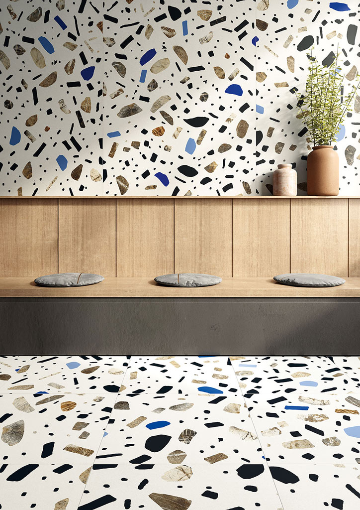 Fioranese Ceramica Ghiaia Slabs Kőhatású járólap